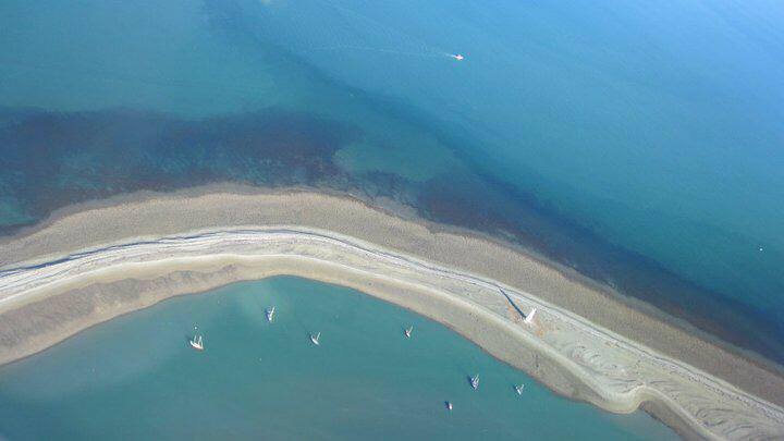 Aerial view of Mapua estuary