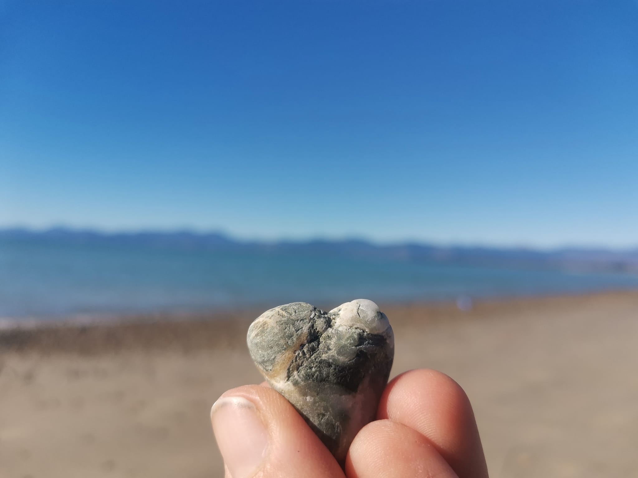 Lucky heart stone frim Ruby Bay